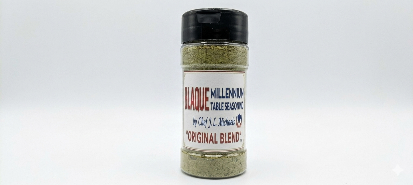Original Blend — 3.5 oz. Blaque Millennium Table Seasoning