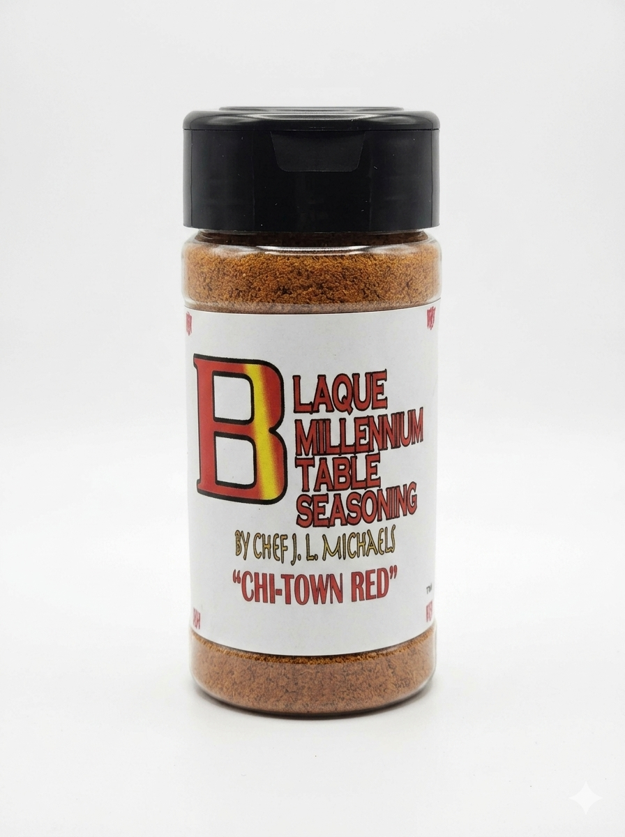 Spicy Chi-Town Red — 3.5 oz. Blaque Millennium Table Seasoning