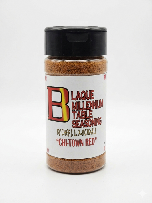 Spicy Chi-Town Red — 3.5 oz. Blaque Millennium Table Seasoning